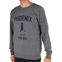 Amazon | [ピン アパレル] メンズ クルーネックニット (Mr.PING